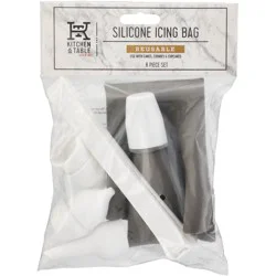 Kitchen & Table by H-E-B Reusable Silicone Icing Bag Set
