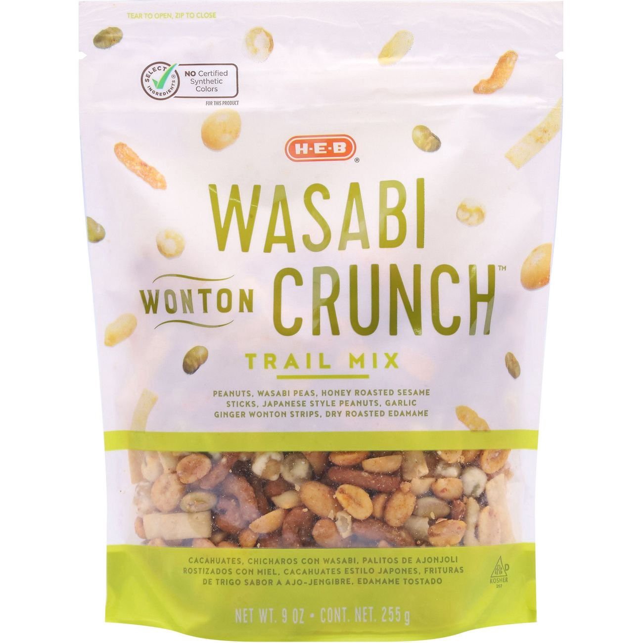 slide 1 of 1, H-E-B Wasabi Wonton Crunch Trail Mix, 9 oz