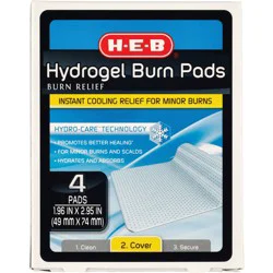 H-E-B Hydrogel Burn Pads
