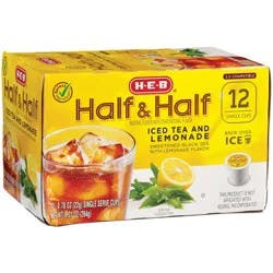 H-E-B Half & Half Iced Tea & Lemonade Single Serve Cups
