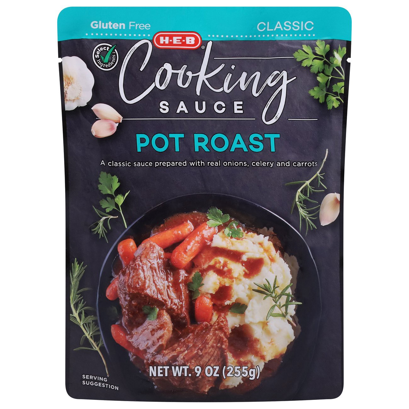 slide 1 of 1, H-E-B Cooking Sauce - Pot Roast, 9 oz
