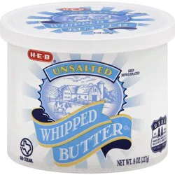 H-E-B Whipped Unsalted Butter