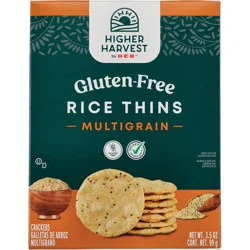 Higher Harvest by H-E-B Gluten Free Rice Thins - Multigrain