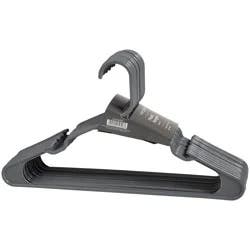our goods Notched Plastic Hangers - Gray