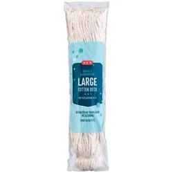 H-E-B Large Cotton Deck Mop Replacement Head