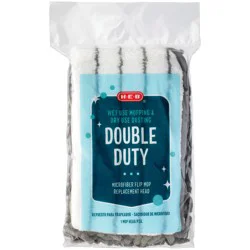 H-E-B Deluxe Microfiber Flip Mop Replacement Head