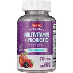 H-E-B Vitamins Kids Multivitamin + Probiotic Gummies