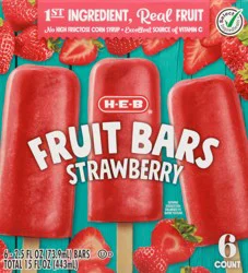 H-E-B Strawberry Frozen Fruit Bars