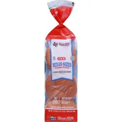 H-E-B Large Texas Sized Enriched Hamburger Buns