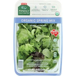 H-E-B Kindly Cultivated Fresh Organic Spring Mix Lettuce – Texas-Size Pack