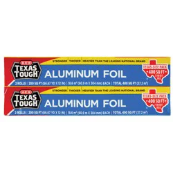H-E-B Texas Tough 12" Aluminum Foil - Twin Pack