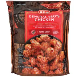H-E-B Frozen Fully Cooked General Tso's Chicken