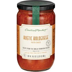 Central Market Emilia Romagna Rustic Bolognese Pasta Sauce