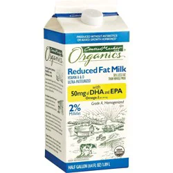 Central Market Organics 2% Reduced Fat Milk with DHA