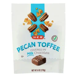 H-E-B Milk Chocolate-Covered Pecan Toffees