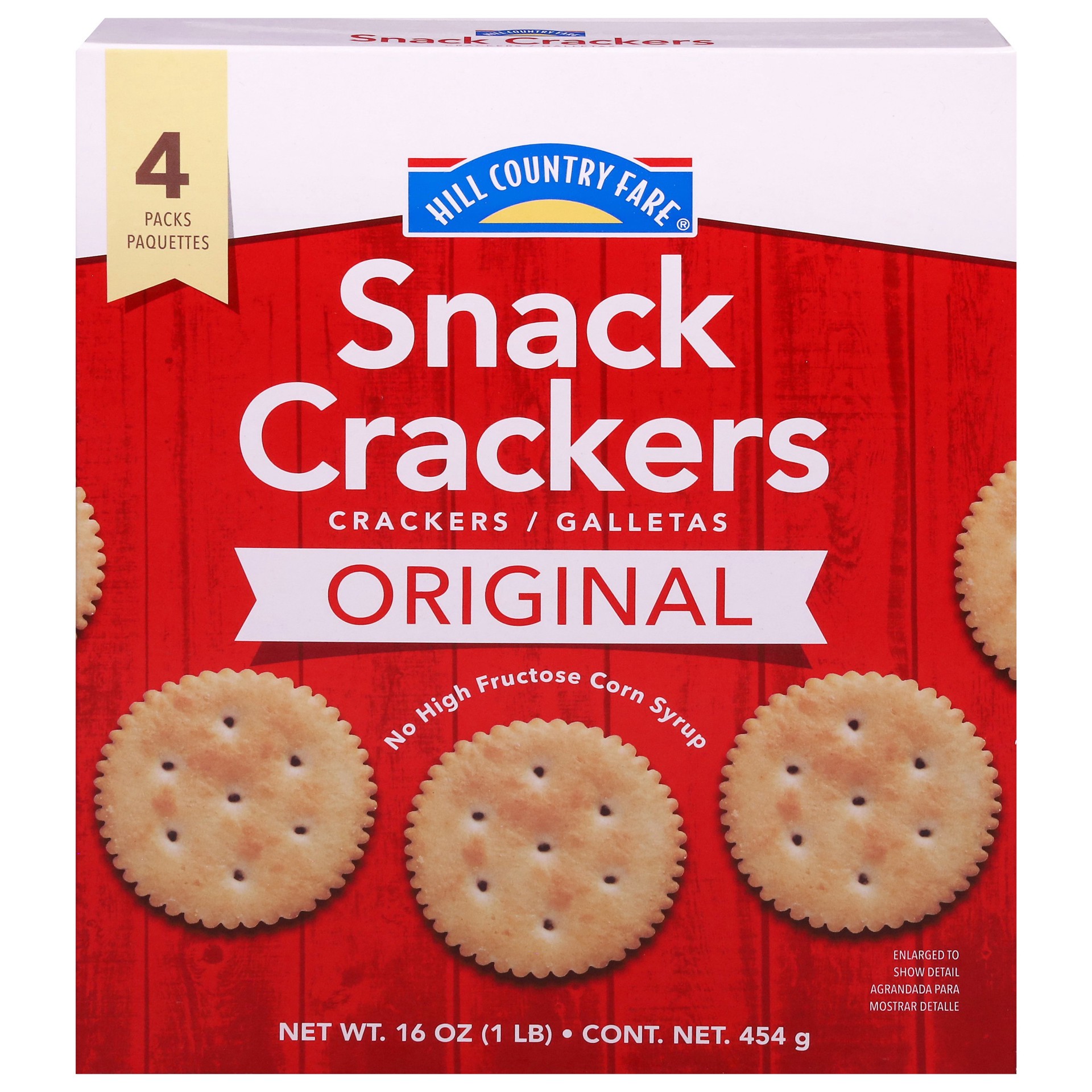 slide 1 of 1, Hill Country Fare Original Snack Crackers, 16 oz