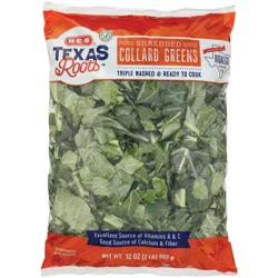 H-E-B Texas Roots Fresh Shredded Collard Greens - Texas Size Pack