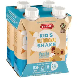 H-E-B Kid's Nutritional Shake - Vanilla