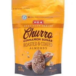 H-E-B Churro Cinnamon Sugar-Coated Roasted Blanched Almonds