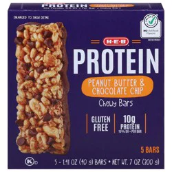 H-E-B 10g Protein Chewy Bars - Peanut Butter Chocolate Chip