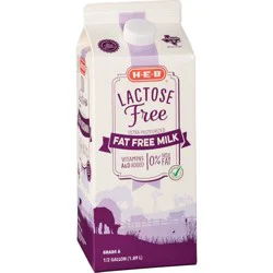 H-E-B Lactose Free Fat Free Milk