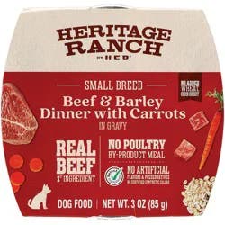 Heritage Ranch by H-E-B Small Breed Adult Wet Dog Food - Beef, Barley & Carrots