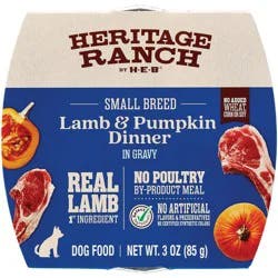 Heritage Ranch by H-E-B Small Breed Adult Wet Dog Food - Lamb & Pumpkin