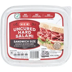H-E-B Sandwich-Size Hard Salami Lunch Meat