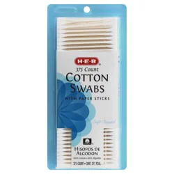 H-E-B Paper Stick Cotton Swabs