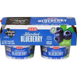 H-E-B Blended Blueberry Low-Fat Yogurt