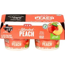 H-E-B Blended Peach Low-Fat Yogurt