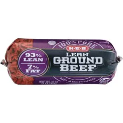 H-E-B 100% Pure Lean Ground Beef, 93% Lean