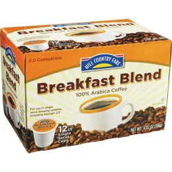 Hill Country Fare Breakfast Blend Single Serve Coffee Cups