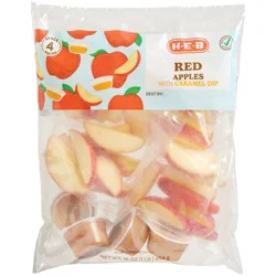 H-E-B Fresh Red Apple Slices with Caramel Dip