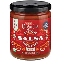 H-E-B Organics Thick N' Chunky Salsa - Hot