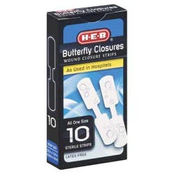 H-E-B Butterfly Wound Closure Strips