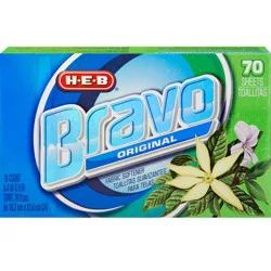 H-E-B Bravo Fabric Softener Dryer Sheets - Original