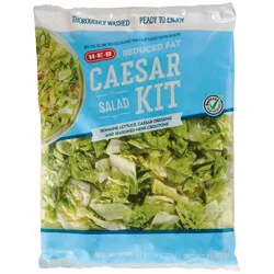 H-E-B Select Ingredients Reduced Fat Caesar Salad Kit