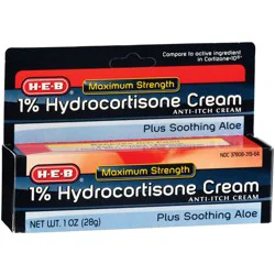 H-E-B Maximum Strength 1% Hydrocortisone Cream With Aloe