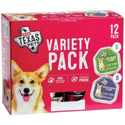 H-E-B Texas Pets Wet Dog Food - Grilled Chicken & Top Sirloin Variety Pack