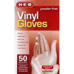 H-E-B Powder Free Vinyl Gloves
