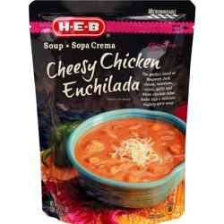 H-E-B Cheesy Chicken Enchilada Soup Microwaveable Pouch