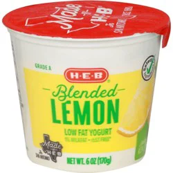 H-E-B Blended Lemon Low-Fat Yogurt