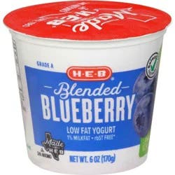 H-E-B Blended Blueberry Low-Fat Yogurt