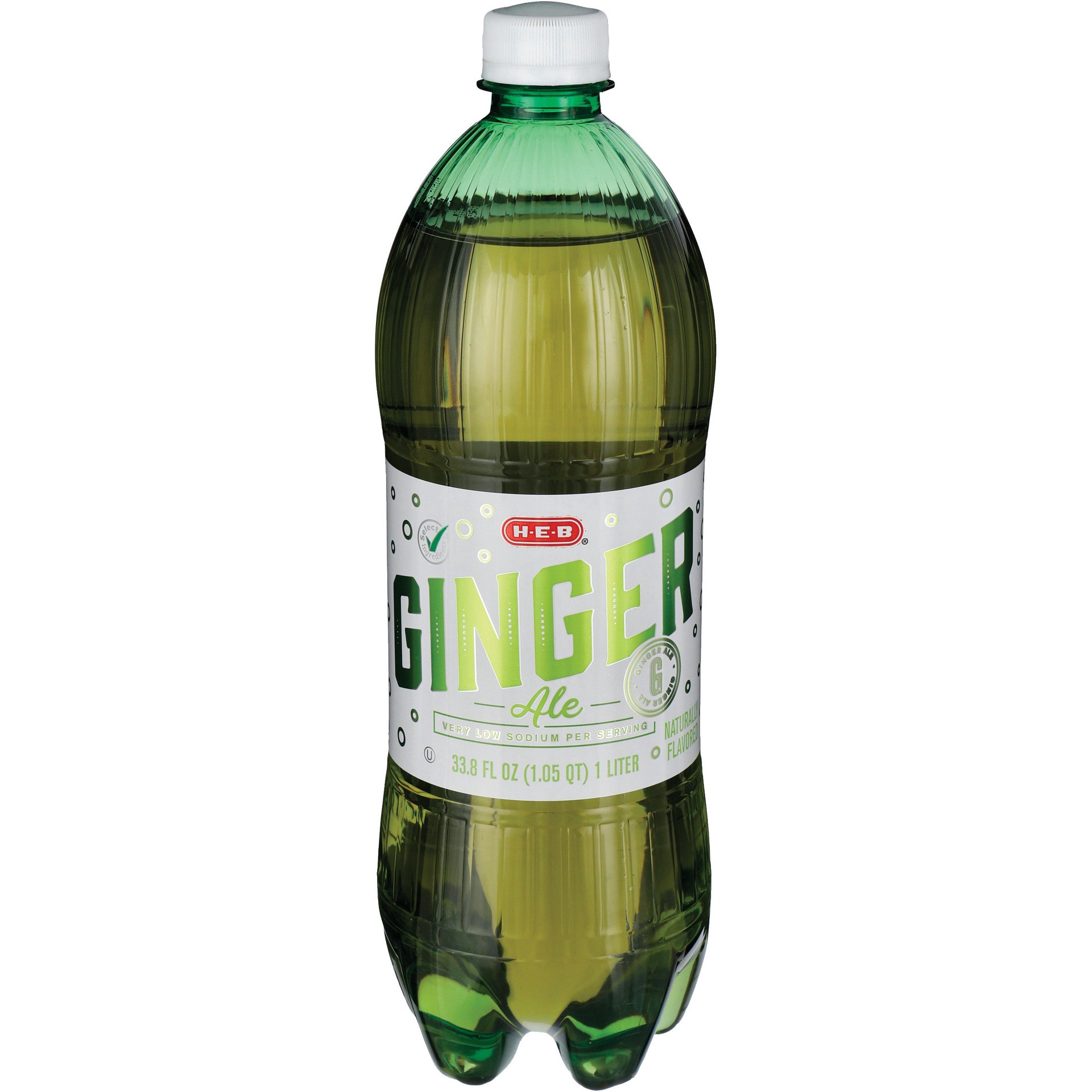slide 1 of 1, H-E-B Ginger Ale, 1 liter