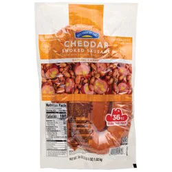 Hill Country Fare Smoked Sausage Links - Cheddar - Texas-Size Pack