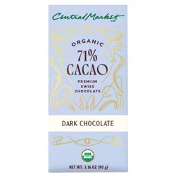 Central Market Organic 71% Cacao Dark Chocolate Bar