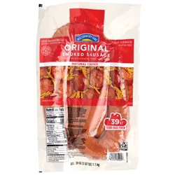 Hill Country Fare Smoked Sausage Links - Original - Texas-Size Pack