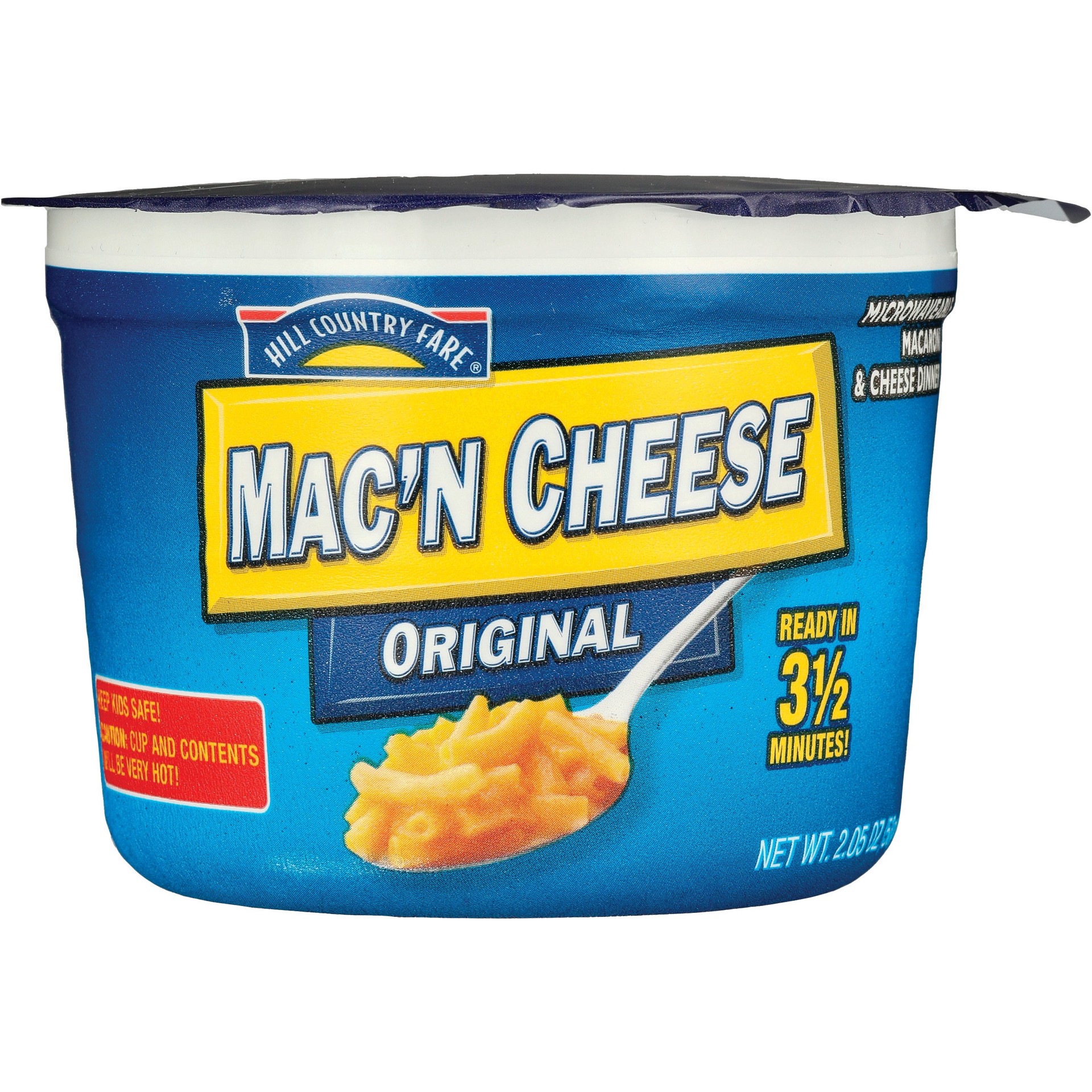 slide 1 of 1, Hill Country Fare Original Mac'n Cheese Cup, 2.05 oz