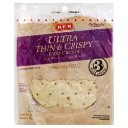H-E-B Ultra Thin & Crispy 7" Personal Pizza Crusts